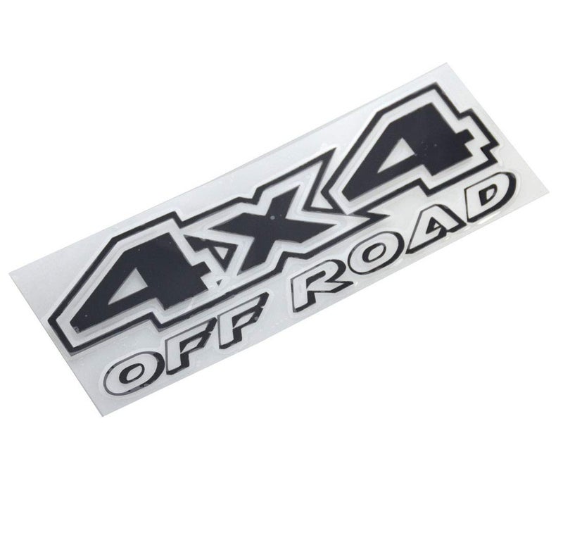 EmbRoom 2pcs 4x4 Offroad Decals, Brushed Print Effect Black Vinyl Replacement Stickers for F150 GMC Sierra Chevy 1500 2500 Chevrolet Silverado (Black) - Image 2